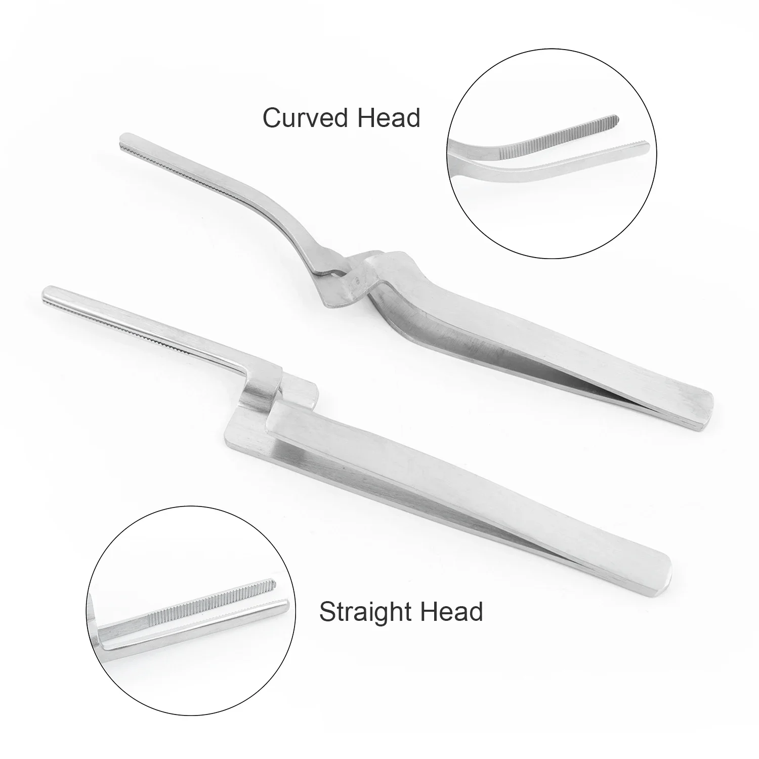 JOLANT 1pc Dental Articulating Paper Tweezers Straight Curved Occlusion Paper Plier Occlusal Strip Bite Forcep Instrument