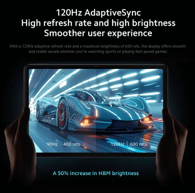 Xiaomi Redmi Pad Pro 12,1 "120Hz Mi Tablet 10000mAh batería Snapdragon 7s Gen 2 CPU 33W carga rápida Wifi Android Tab