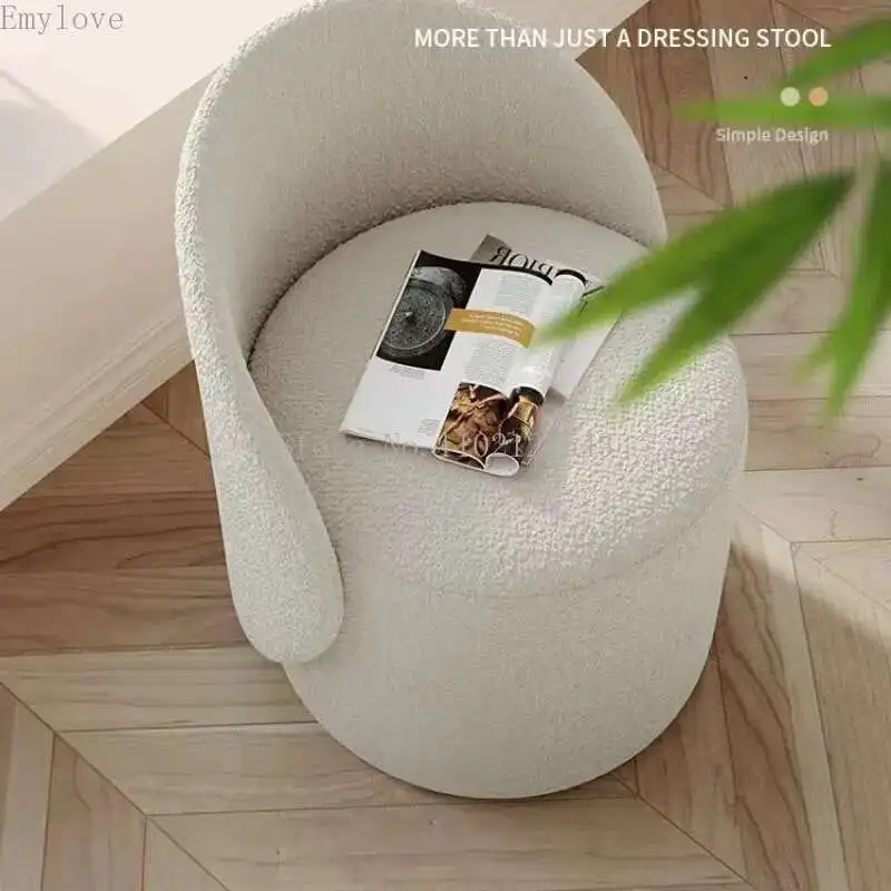 

Vanity Chair for Makeup Room Makeup Stool Dressing Stool Chair Minimalist Backrest Dressing Table Stool Girls Single Chair