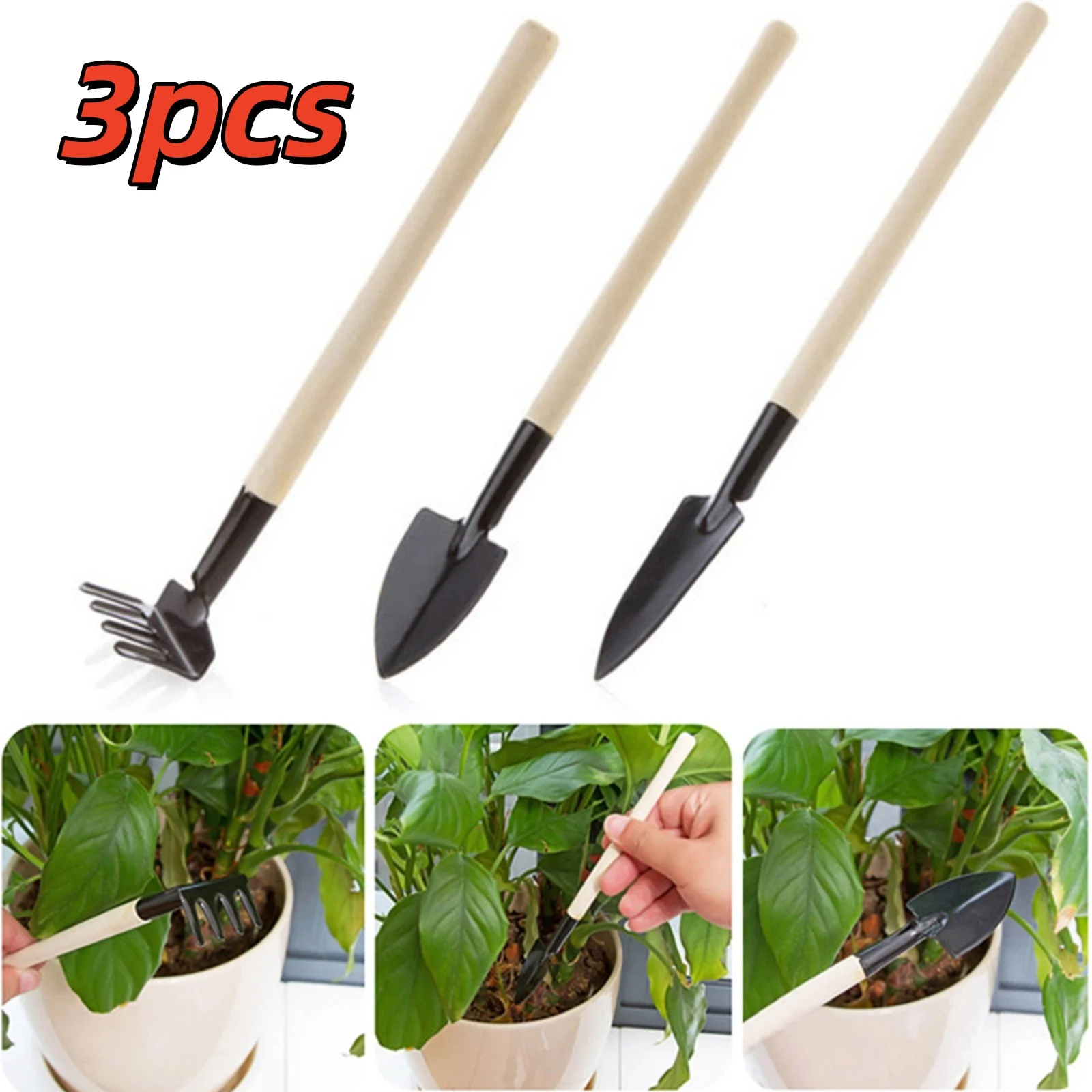 

3 Piece Horticultural Plant Planting Tool Set Horticultural Tool Set