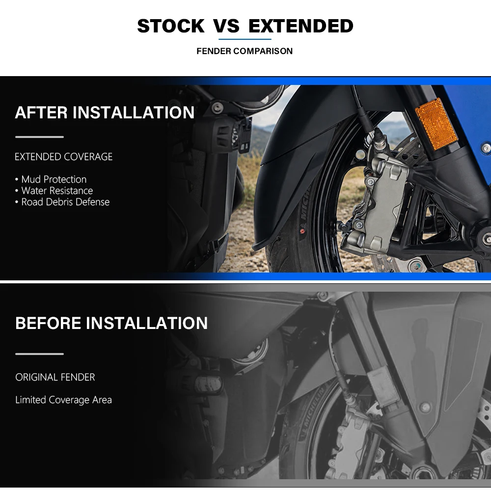 For BMW R1300RT R 1300 RT 2025-2026 Front Fender Extender Mudguard Extension Motorcycle Accessories