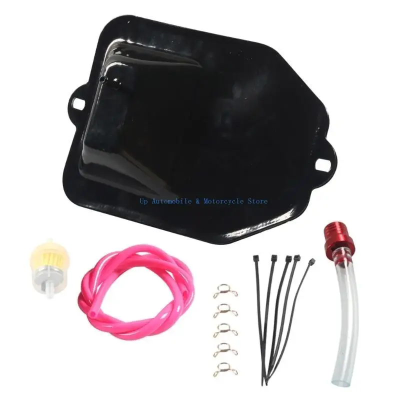 270E Tangki Bensin Besi Pengganti Penyimpanan Bahan Bakar 4 Roda Cocok untuk ATV Quads 50cc 125cc Model Cina Pengendara