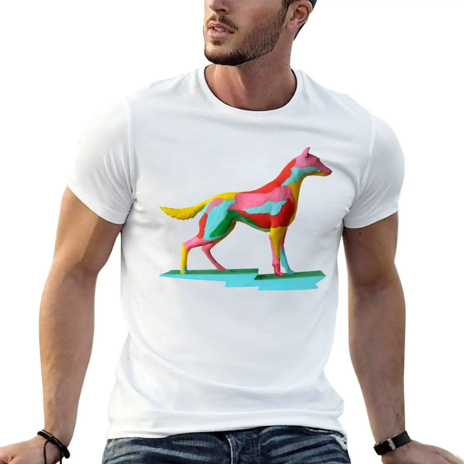 

Цветная футболка с логотипом Dingo Flour Fremantle, футболки для мужчин, винтажная футболка с рисунком аниме, футболки для мужчин, футболки с рисунком