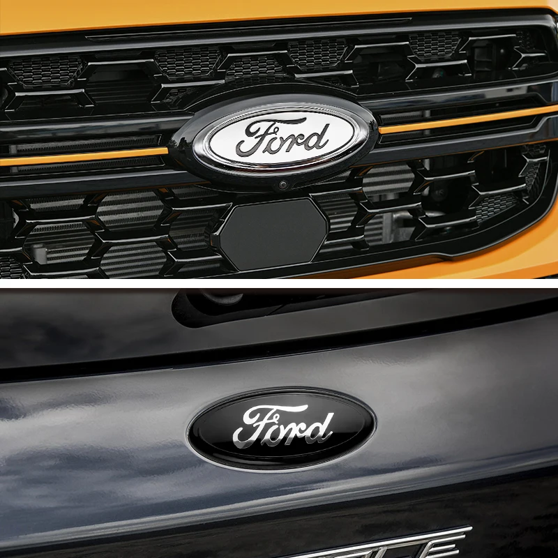 

12.5~22.5cm Car Front Grille Logo Hood Sticker Trunk Accessories For Ford Focus mk2 mk3 Mondeo mk4 Fiesta mk7 Ranger S-MAX Kuga