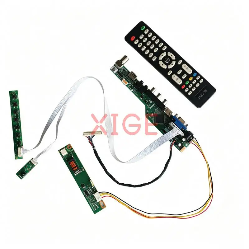 

Screen Drive Controller Board Fit LP141WX1 LP141WX3 QD14TL02 QD14TL01 30Pin LVDS USB+AV+VGA+HDMI 1280x800 1280*800 1CCFL Kit DIY