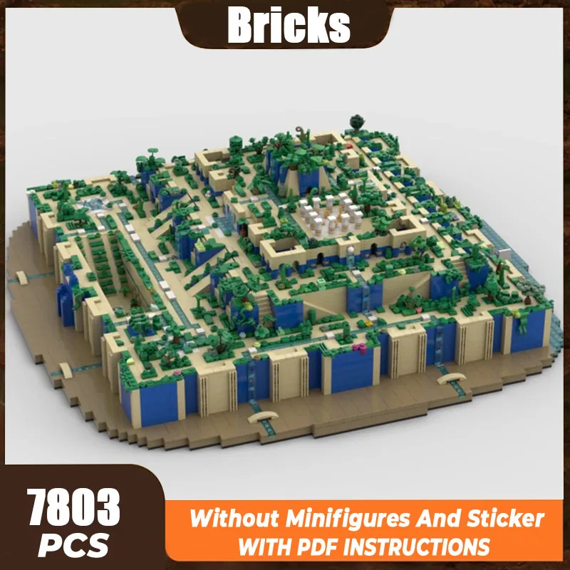 Moc Building Bricks Famous Model Hanging Gardens Of Babylon Technology Modular Blocks Gifts Toys For Children DIY Sets Assembly