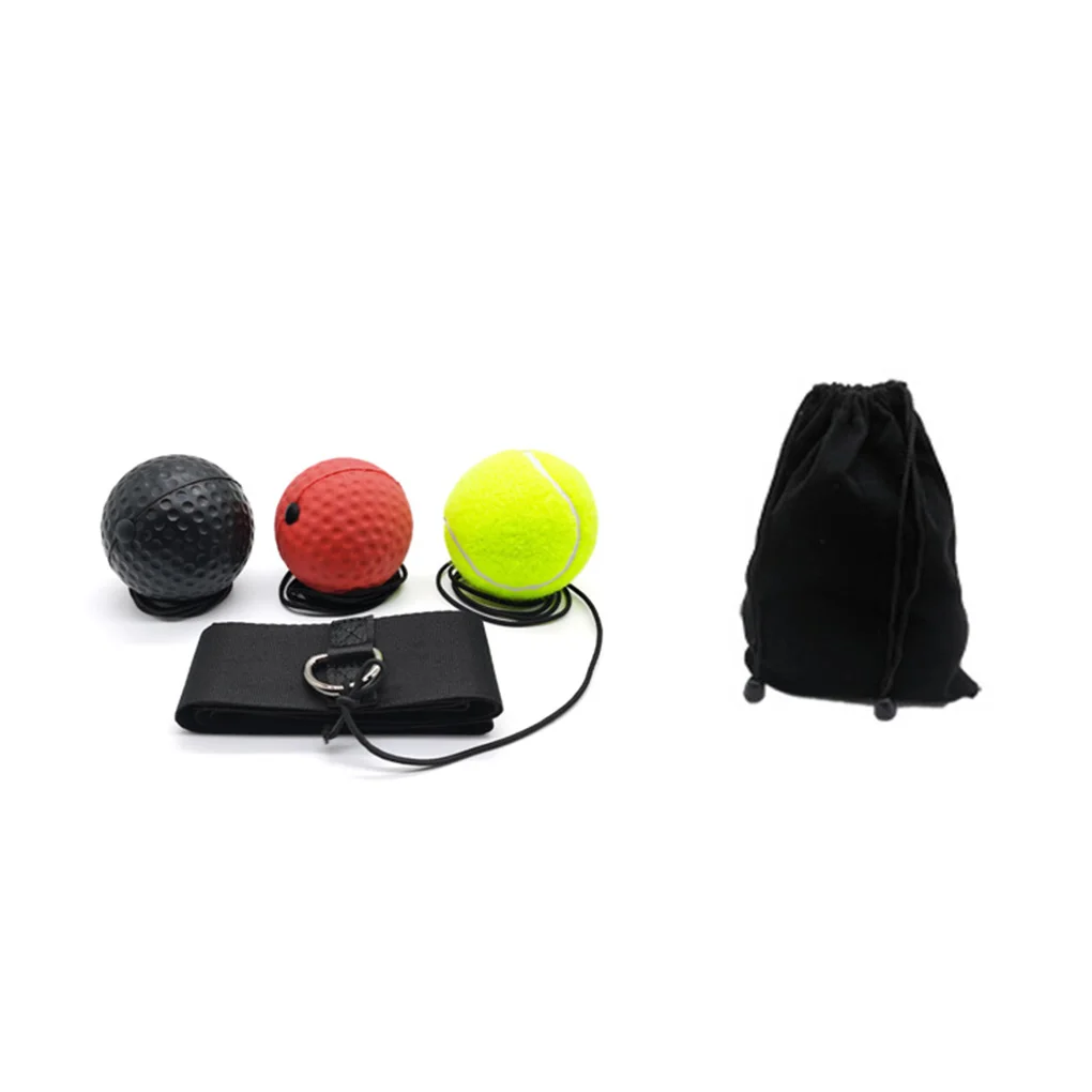 Rubber Enhance Your Skills With The Boxing Training Balls 3 Difficulty Levels Force Hand Eye Training Set Easy To Carry