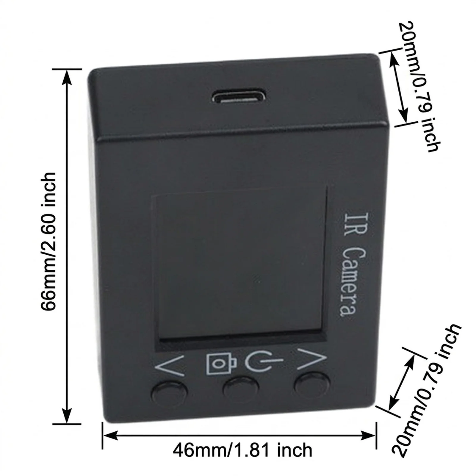 MLX90640 1.8 Inch LCD Digital Infrared Thermal Imager -40C To For 300C Temperature Detector Sensor For Industrial HVAC Automotiv