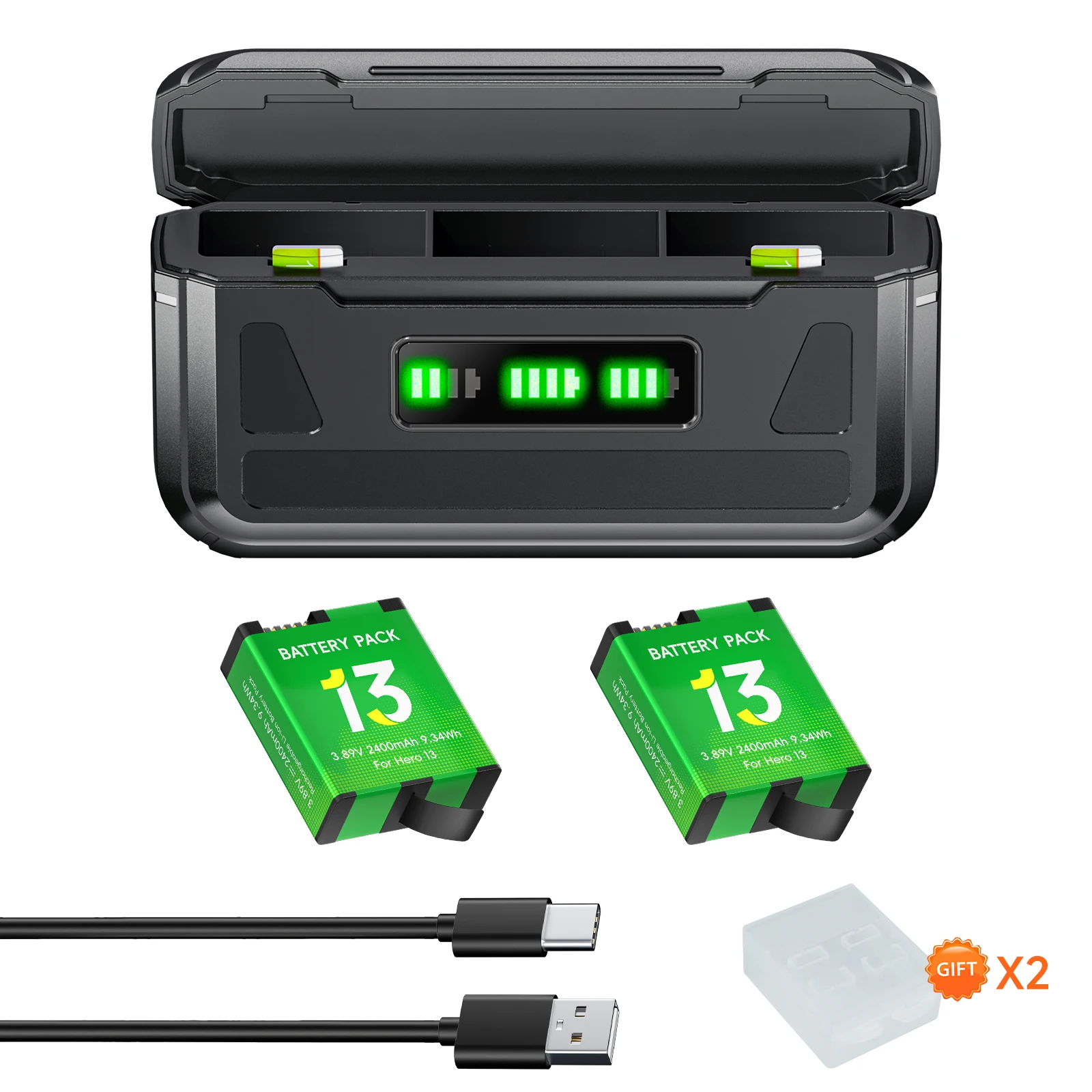 2 Battery 1 Charger