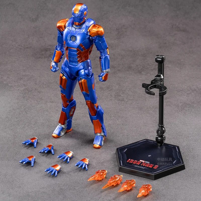 

Zhongdong Toys Iron Man MK27 Disco Articulated Action Figure Genuine Licensed Collectible Toy with Accessories for Kids Adults