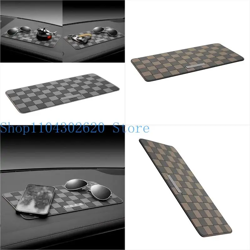 

02DE Dashboard Console Cushion Pad Anti-skid Pad Cellphone Perfumes Pad Universal Waterproof Dashboard Mat Interior Accessory