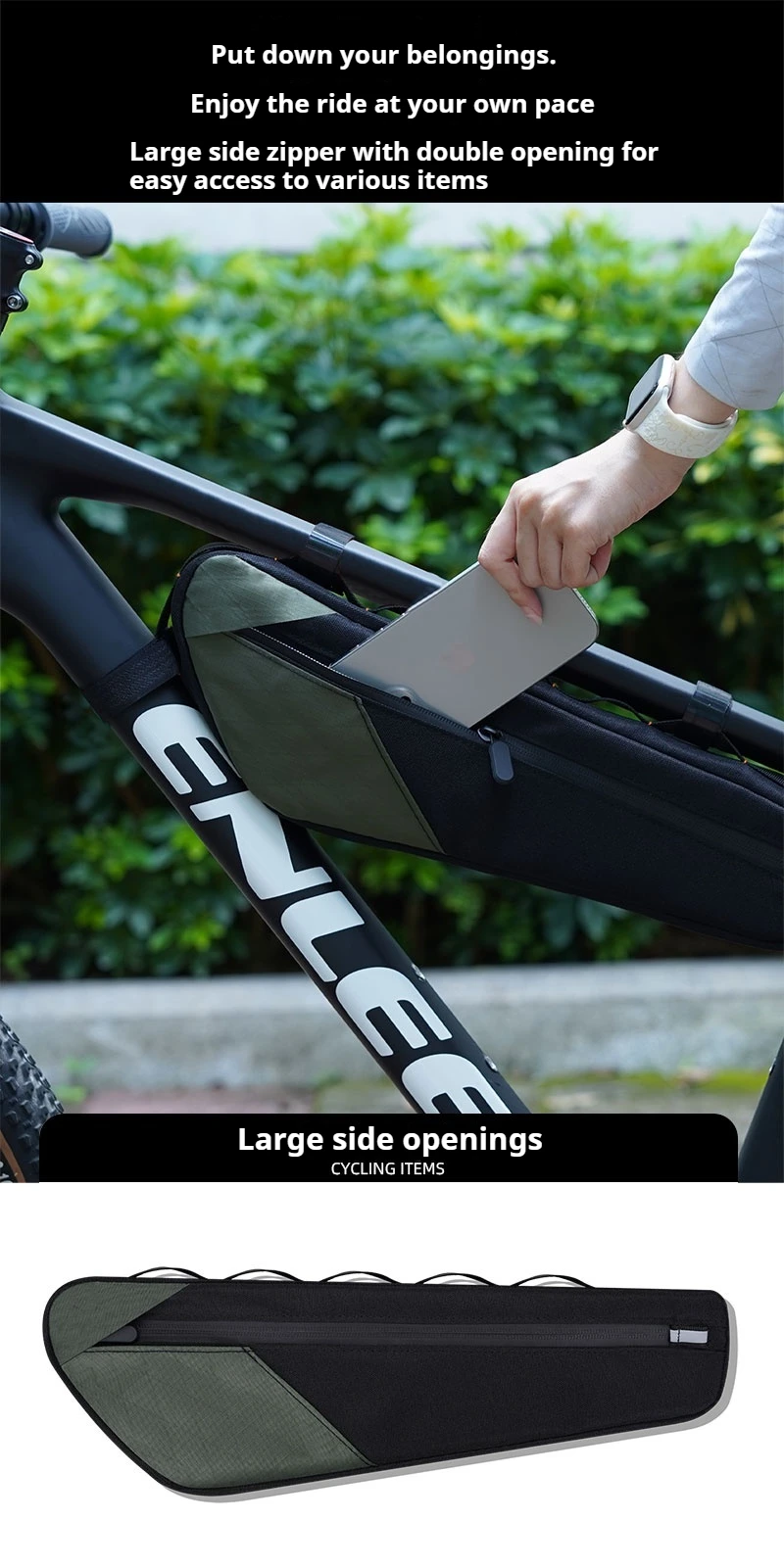 ENLEE Fahrrad Satteltasche Wasserdichte Lagerung Schwanz Hinten Tasche Zubehör Kit Werkzeug MTB Rennrad Tasche Radfahren Ausrüstung – Detail 7