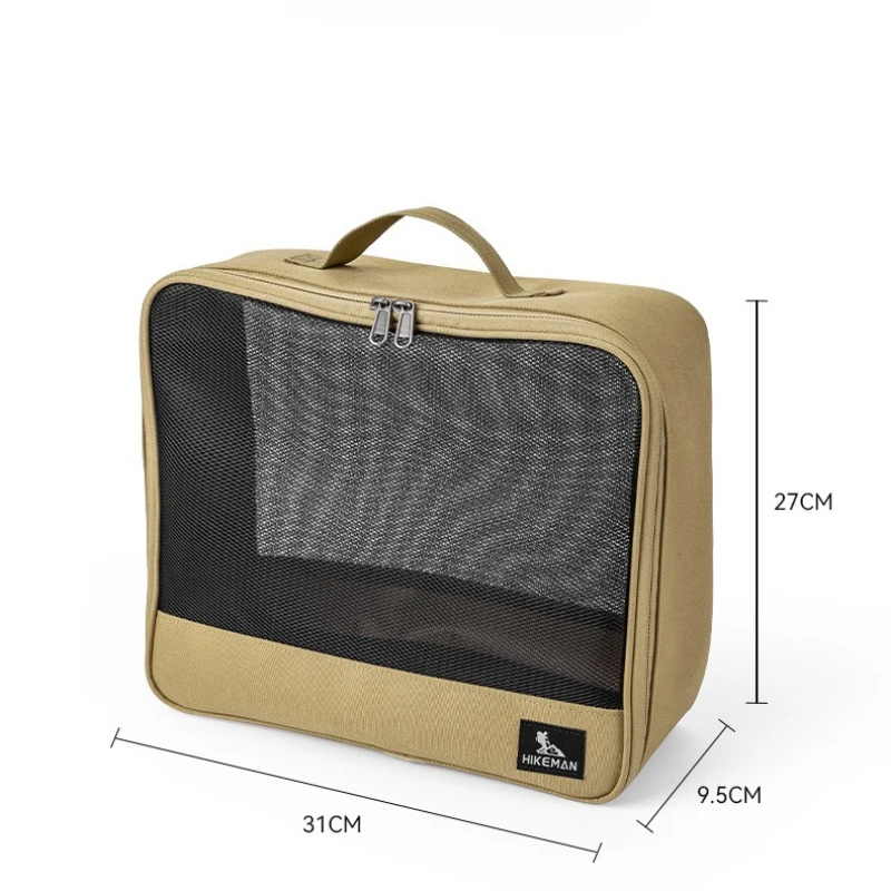 حقيبة تخزين للتخييم في الهواء الطلق، حقيبة داخلية ذات سعة كبيرة، تخزين للسفر وحقيبة متنوعة لتخزين أدوات المائدة وأدوات الزينة #2