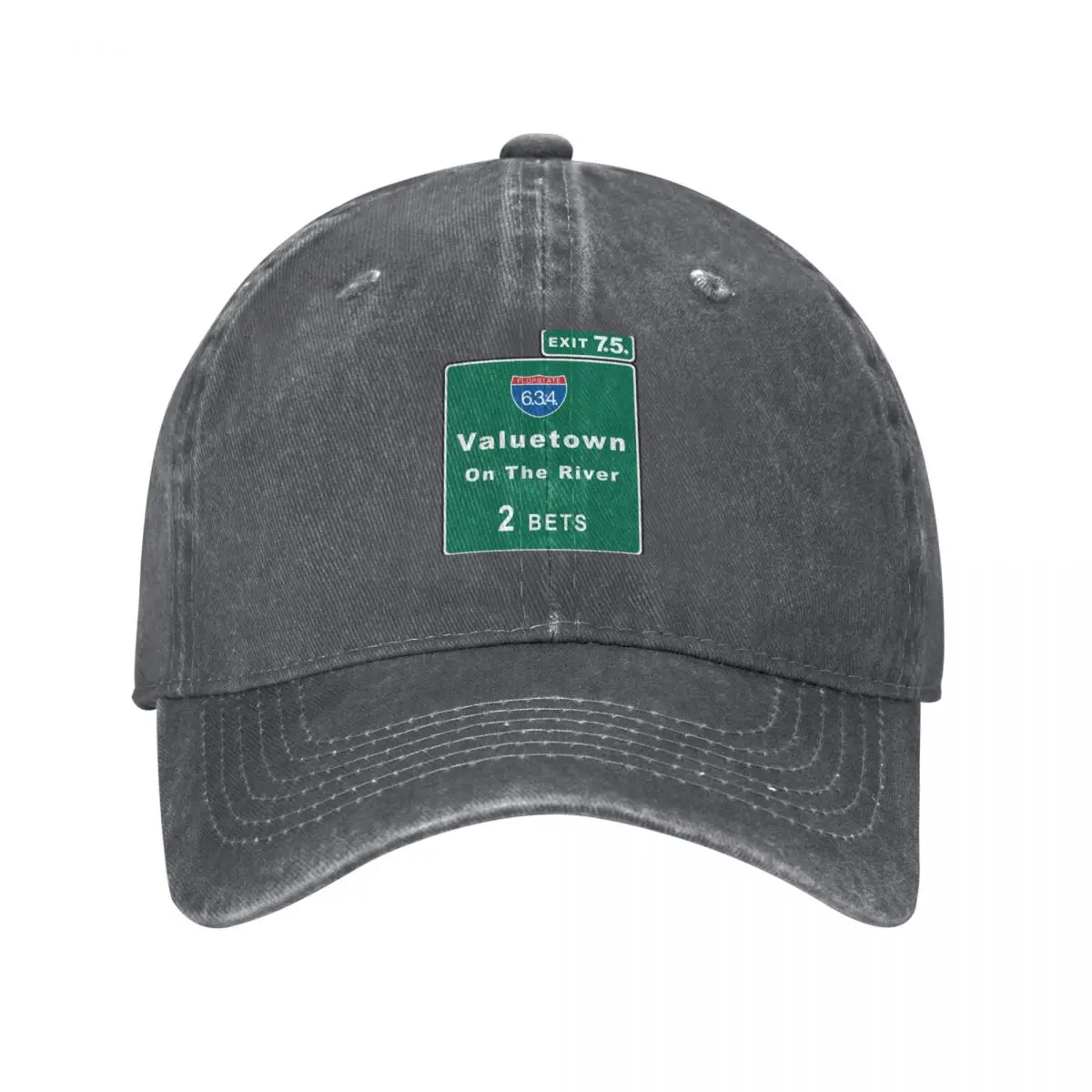 Poker Valuetown American highway sign Baseball Cap Golf Hat Man western Hat Luxury Brand Men Golf Wear Women's