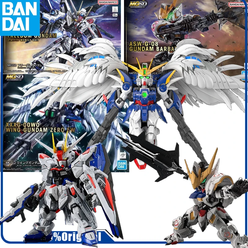 Bandai Original  MGSD NORMAL EDITION WING GUNDAM ZERO EW   Anime Action Figure Assembly Model Toys Collectible Model Ornaments