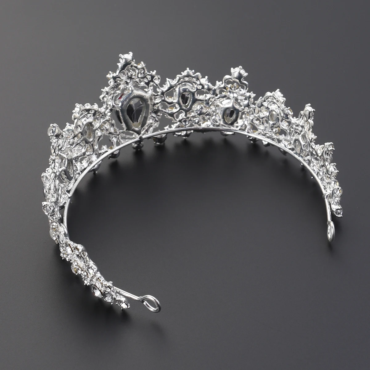 إكسسوارات شعر الزفاف الفاخرة من الكريستال، غطاء رأس ملكي خفيف الوزن متألق للنساء لحفلات الزفاف #2