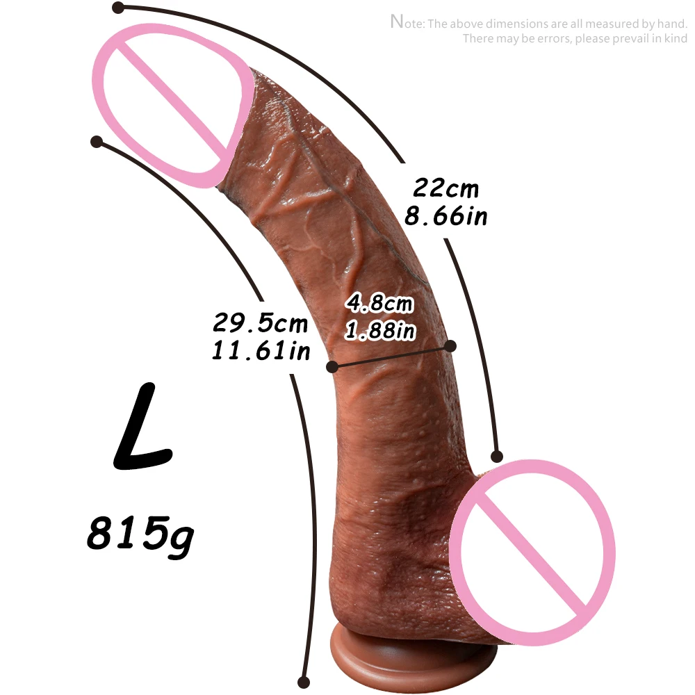 Real Thick Long Dildo Huge Realistic Dildo Penis Skin-Touching Feeling Sex Toys for Woman Men Vagina Anal Massager Sex