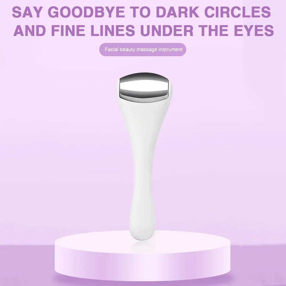 أسطوانة مثلجات معدنية للوجه ، فولاذ مقاوم للصدأ ، أبيض ، عين صغيرة ، أسطوانة للانتفاخ الصغير للعين ، أداة العناية بالبشرة ، 1 *