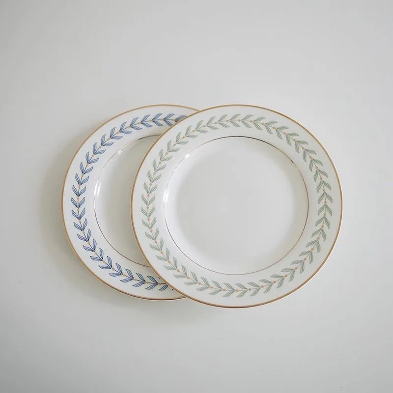 

Creative Leaf Pattern Dinner Plate, Nordic Light Luxury Ceramic Tableware, Vegetable Steak Plates, Home Restaurant Supplies, 1Pc