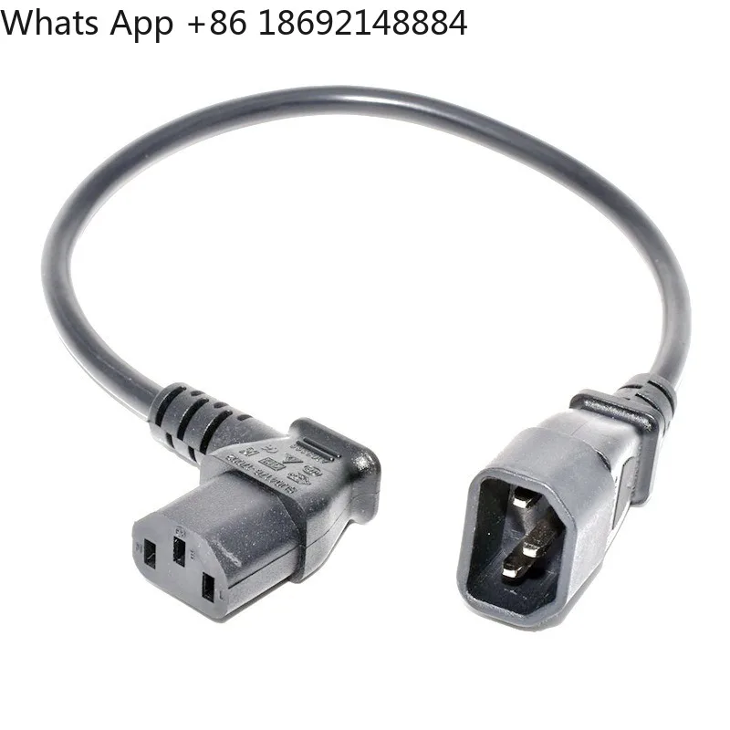 

With screw holes, public power cord, left and right elbows, computer host product tail socket extension cable