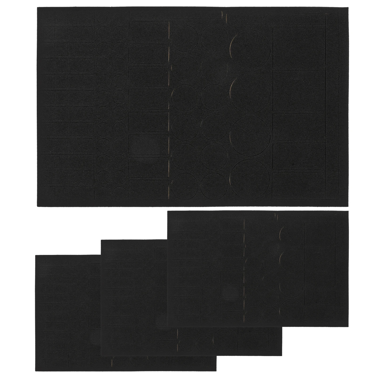 

4 Sheets Blackout Waterproof Shading Stickers Lamp Shade Light Decorative Blinds Eva