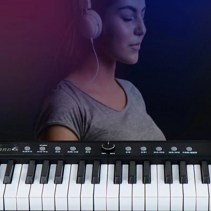 Portable 88-key Electronic Organ Strength Keyboard Arrangement Electric Piano Children Introductory Musical Electric Instrument
