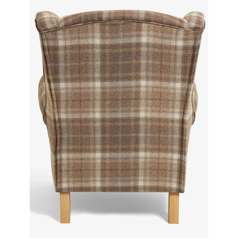 # Chunky Weave Mid Natural Highback Wingback Rolled Armchair Furniture for Living Room Bedroom Dressing