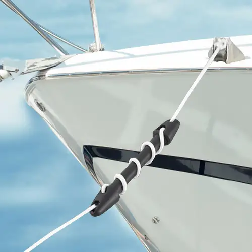 Imagen 2 del producto Amortiguador de amarre de barco con borde de muelle para líneas de 10-12mm, amortiguador resistente a los rayos UV para evitar rotura de líneas, protección de parachoques