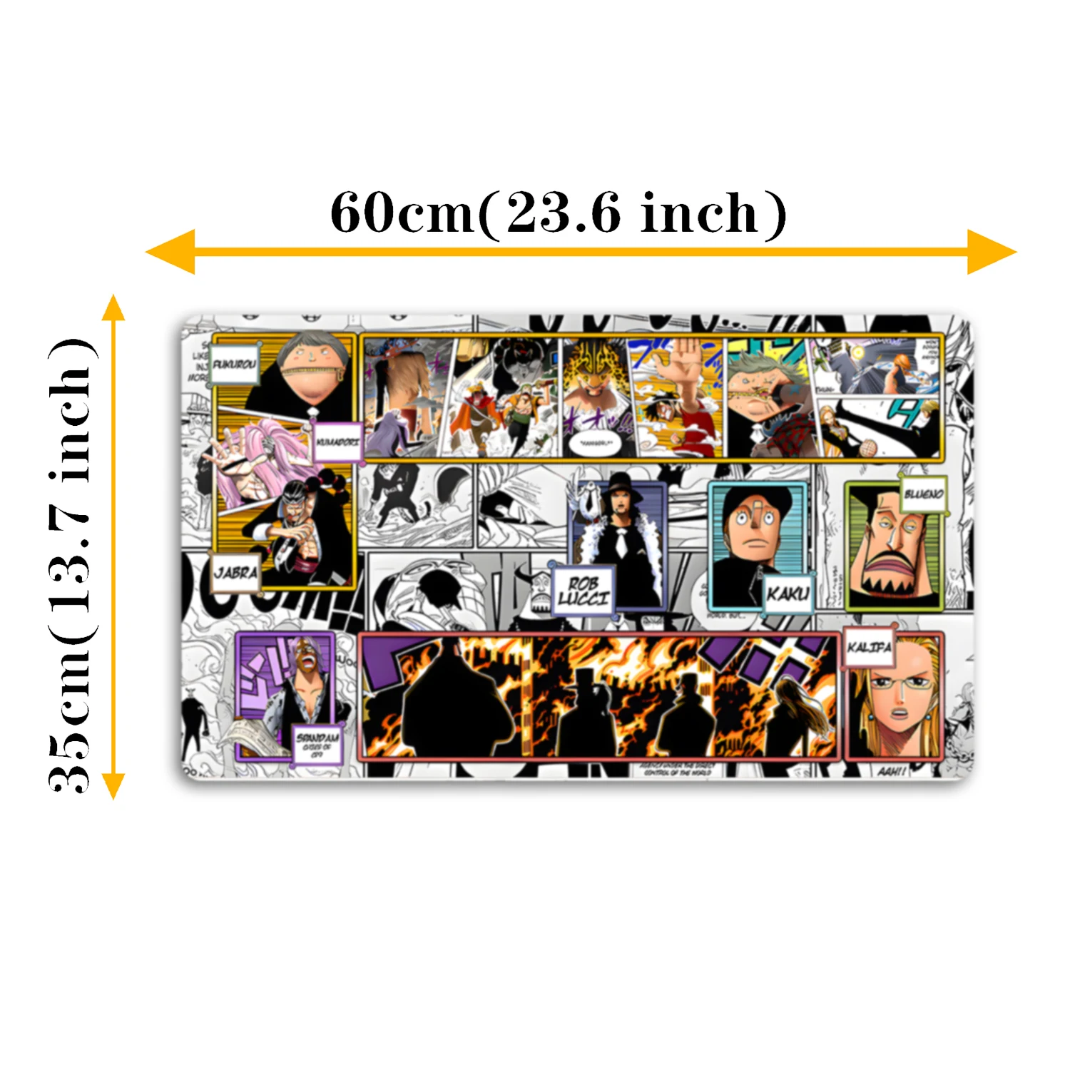 600X350mm OPCG One Piece Playmat Trading Card Game Mat Card Battle Playmat Tischmatte als Weihnachtsgeschenk