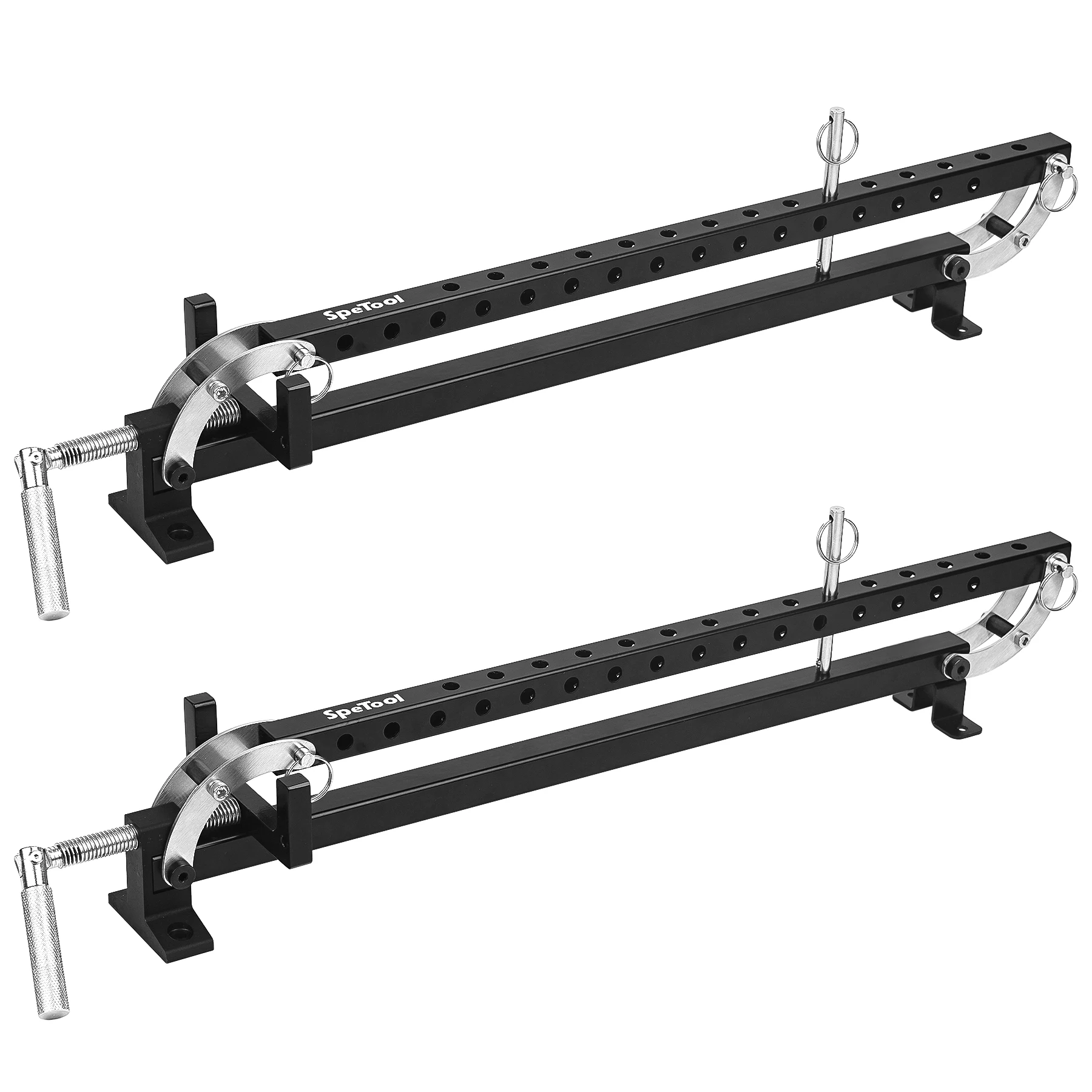 

SpeTool 2pcs 16 Inch Panel Clamp 4-Way Pressure Steel Parallel Clamps for Woodworking,Cabinets,Tabletops,and Cutting Board