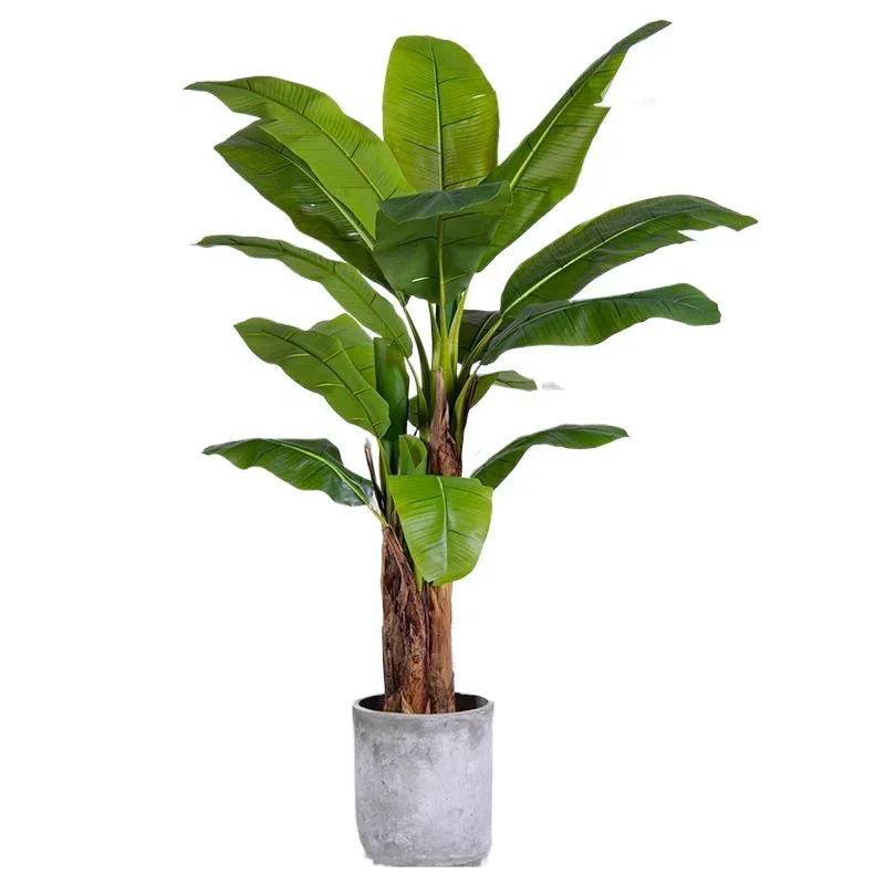 High-end light luxury large-scale simulated banana tree plant bionic fake tree green plant indoor living room landscaping de
