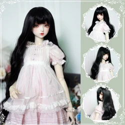 Peluca de muñeca de 21-23cm de circunferencia de la cabeza, pelo largo y liso para niñas, 1/3, 1/4, BJD