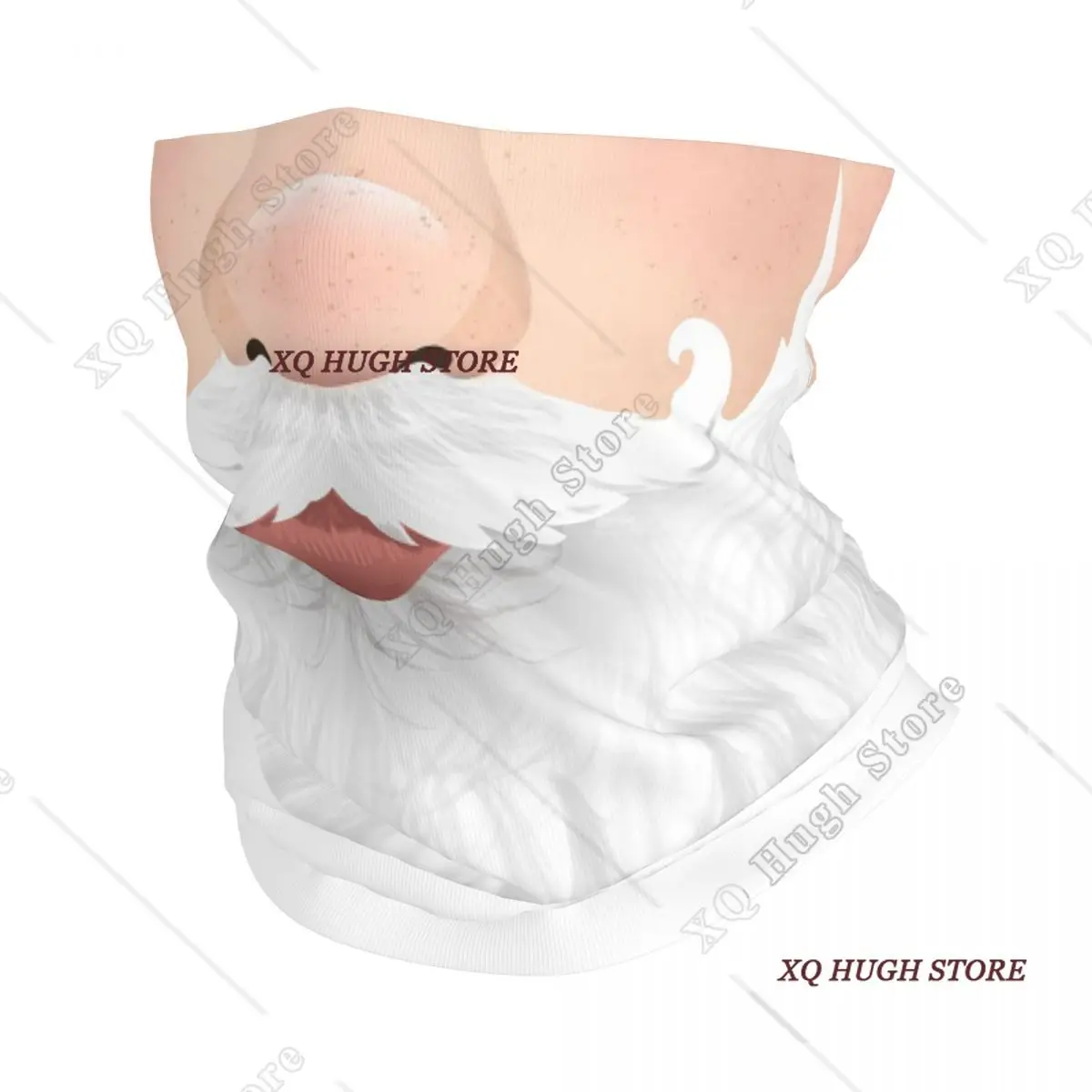 

Santa Claus Beard Bandana Neck Gaiter Printed Wrap Scarf Multi-use Balaclava Hiking Fishing Unisex Adult Washable