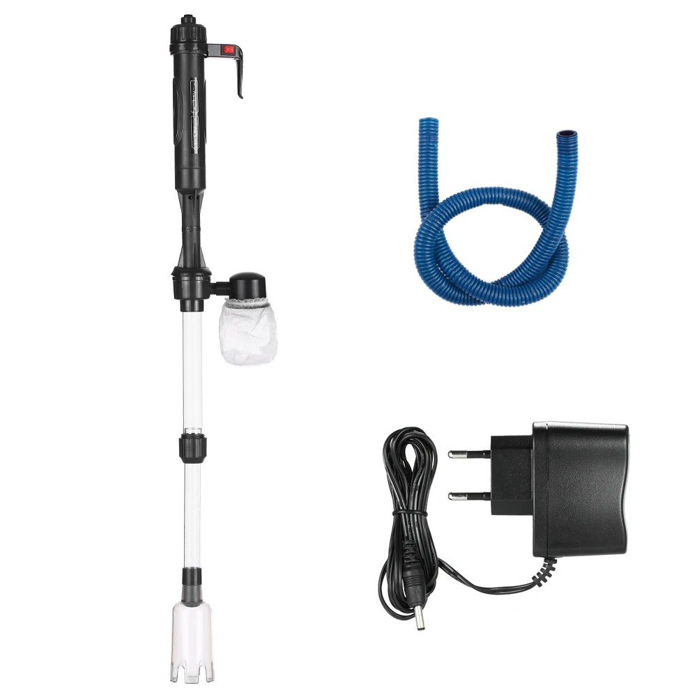 Electric Aquarium Fish Tank Water Changer Sand Washer Vacuum Siphon Operated Gravel Cleaner Aquarium Cleaning Tool with Plastic