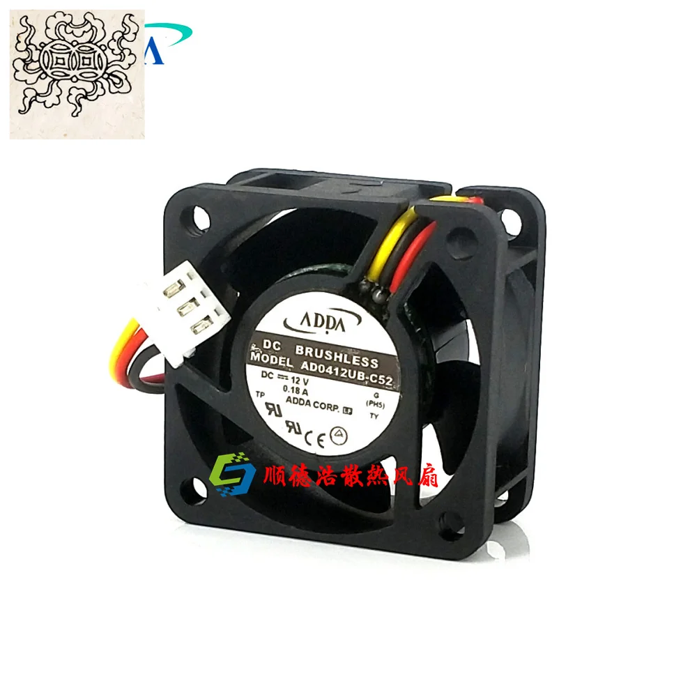 

Ltsf For ADDA AD0412UB-C52 DC 12V 0.18A 40x40x20mm 3-Wire Server Cooling Fan