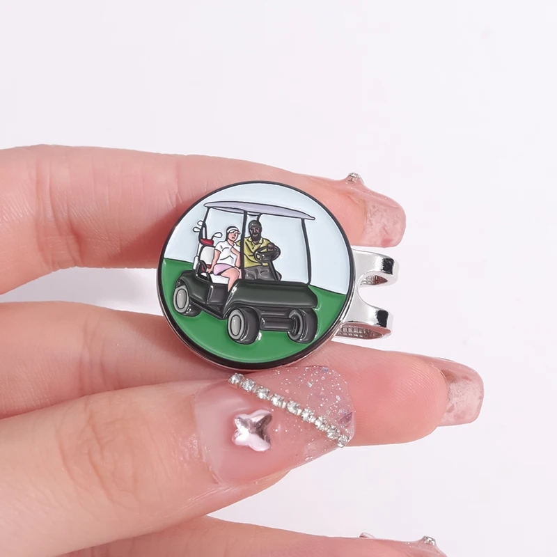Golf Ball Mark with Magnetic Golf Hat Clip Marker Funny Gilmore One Putt Eagle Tiger Cap Design Golf Accessories Golfer Gifts