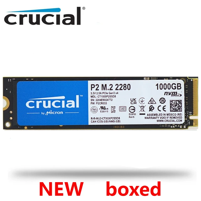 Crucial P2 250GB 500GB 1TB 2TB SSD PCIe Gen3x4 M.2 2280 Solid State Drive  For Laptop Desktop Internal hard drive 500G - AliExpress