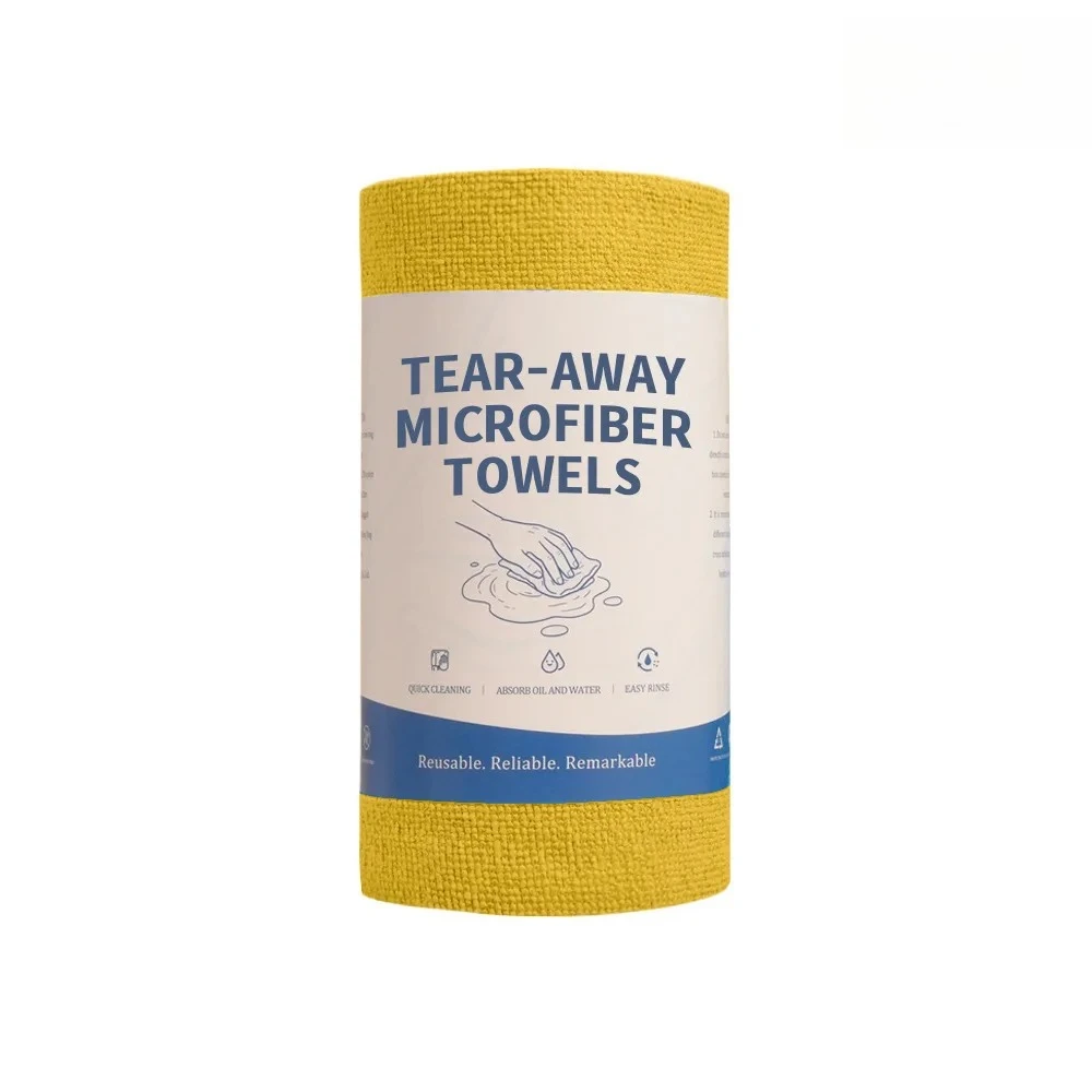 

yjq Household Kitchen Towel Roll Cleaning Dishwashing Disposable Hand Tear Rag Car Towel