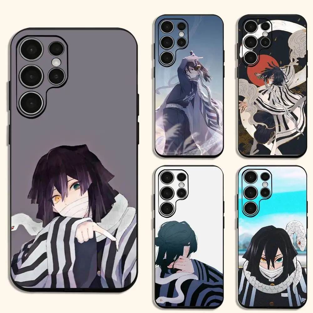 

Creative D-Demon Anime Obanai Iguro Phone Case For Samsung Galaxy S 24,25,23,22,21,20 Plus Ultra 5G Lite Shockproof Cover