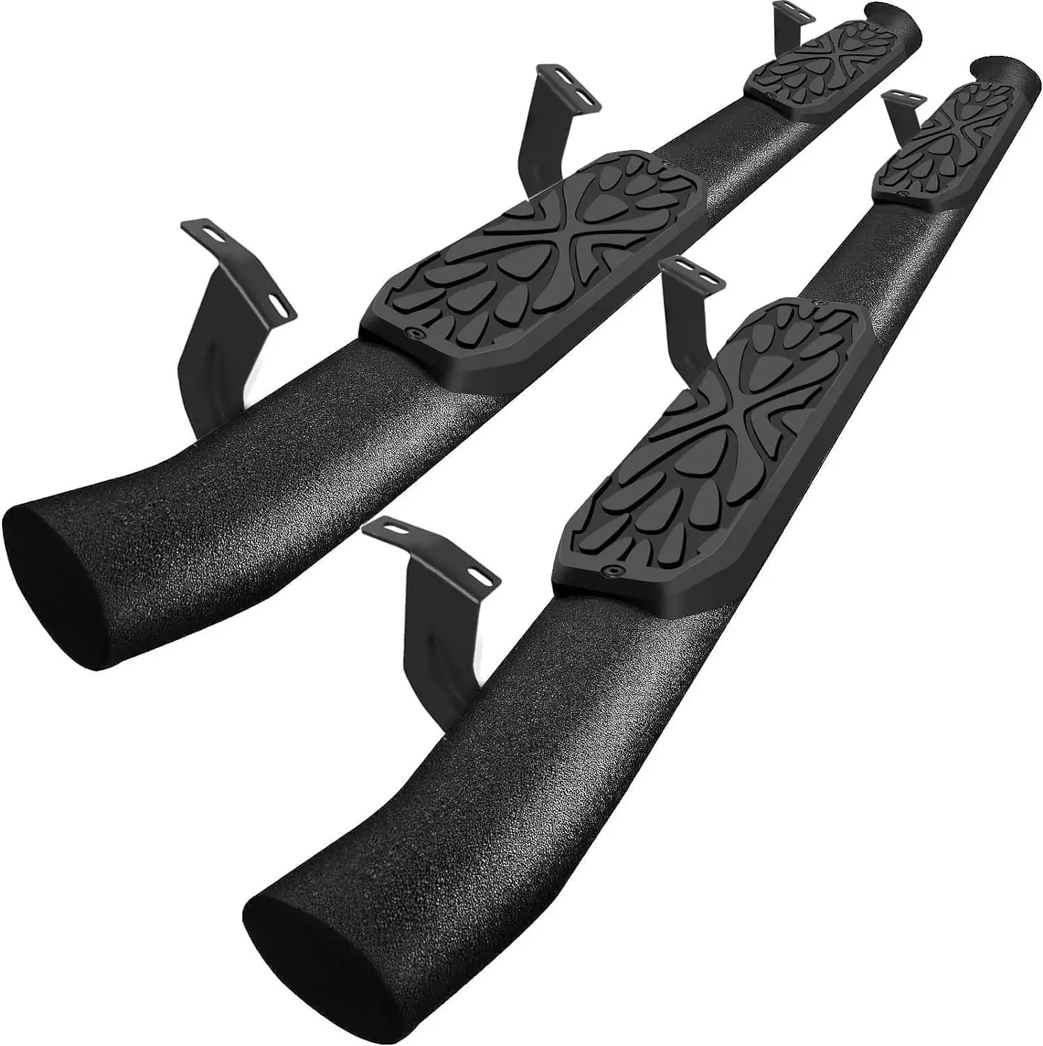 3.5 Inches Oval Tube Step Bars for 2005-2023 Toyota Tacoma Double/Crew Cab, Carbon Steel, Rust-Resistant and Functional