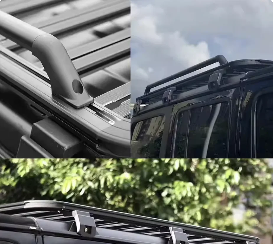 Highquality 4X4 Offroad  Cross Bar Frame Aluminum Alloy 4x4 Universal Rooftop Luggage Rack Car Roof Mount Basket