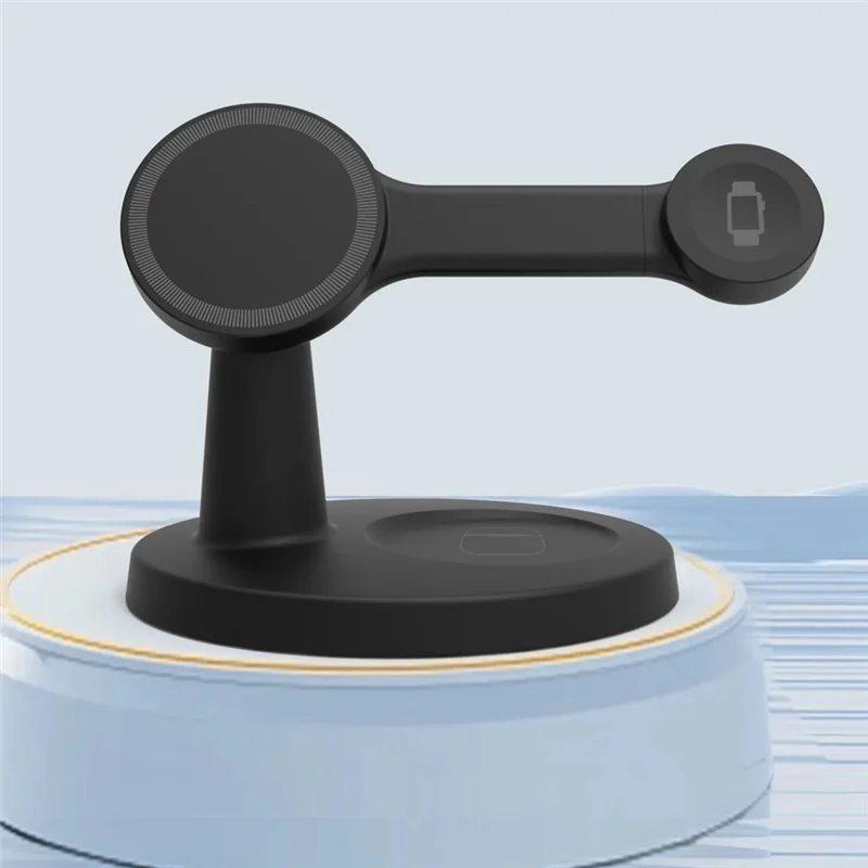-BOFF 3 في 1 حامل شاحن لاسلكي مغناطيسي لهاتف آيفون 16 15 14 برو ماكس ساعة 9 8 برو محطة شحن سريعة