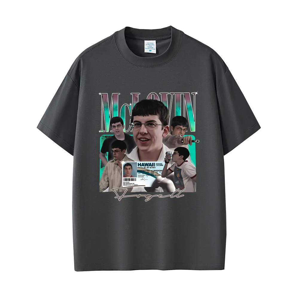 Funny Movie Superded Mclovin Graphic T-shirt Men Women Casual Humor Vintage T Shirt Men's Oversized Cotton Short Sleeve T-shirts