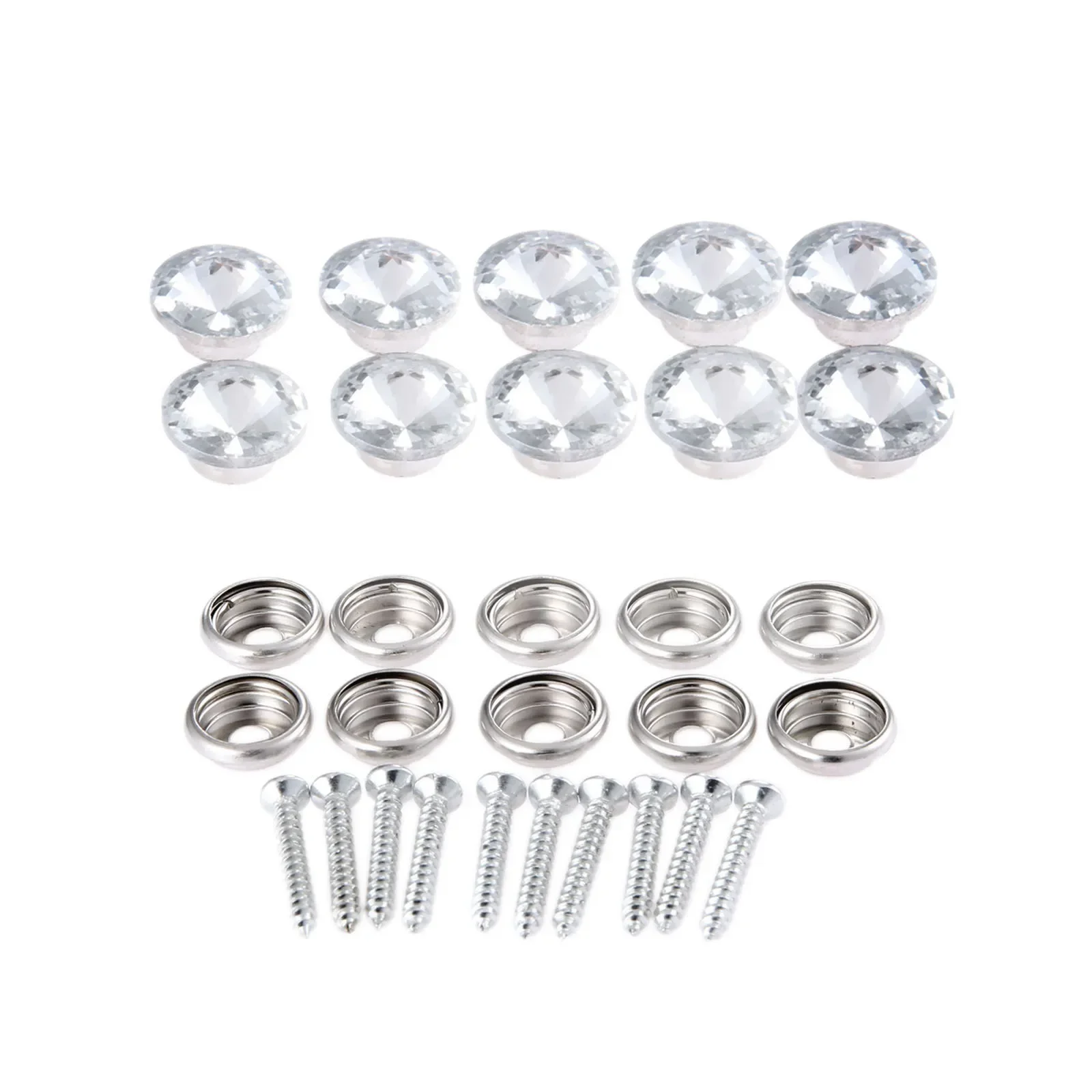 10Pcs Nail Diamond Crystal Upholstery Nails Buckle Button Tack Stud Pins Sofa Bag Wall Furniture Sewing Decoration 16/18/22/25mm