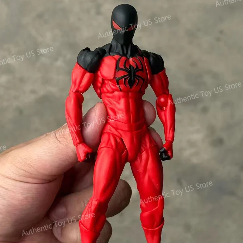 Zabawki Mess Toys Spider-Man Symbiot Spiderman Messtoys Czarny Strój Sąsiad Scarlet Spider Figurka Akcji Anime Prezenty Zabawki