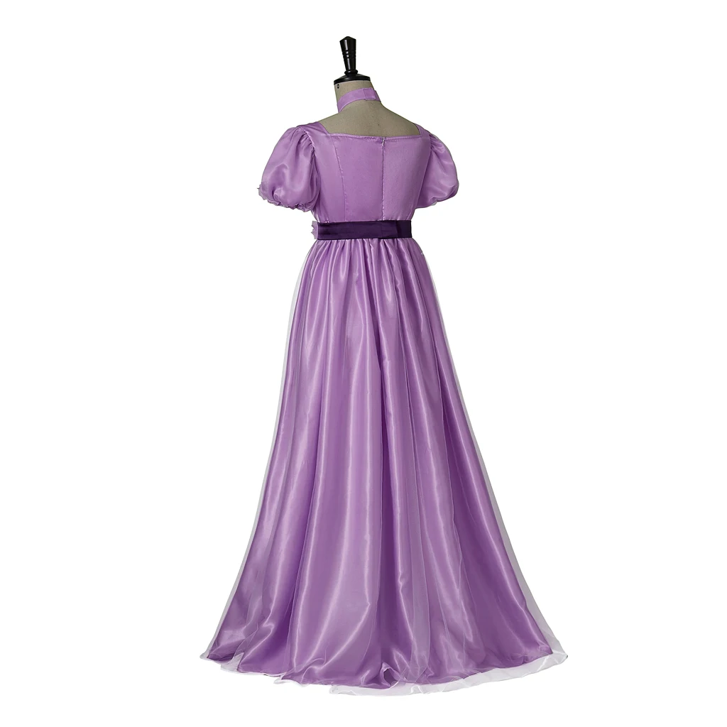 （in stock）Women Philippa Cosplay Costume Purple Dress women Regency Dress Noble Princess Ball Dress Party Purple Long Dress