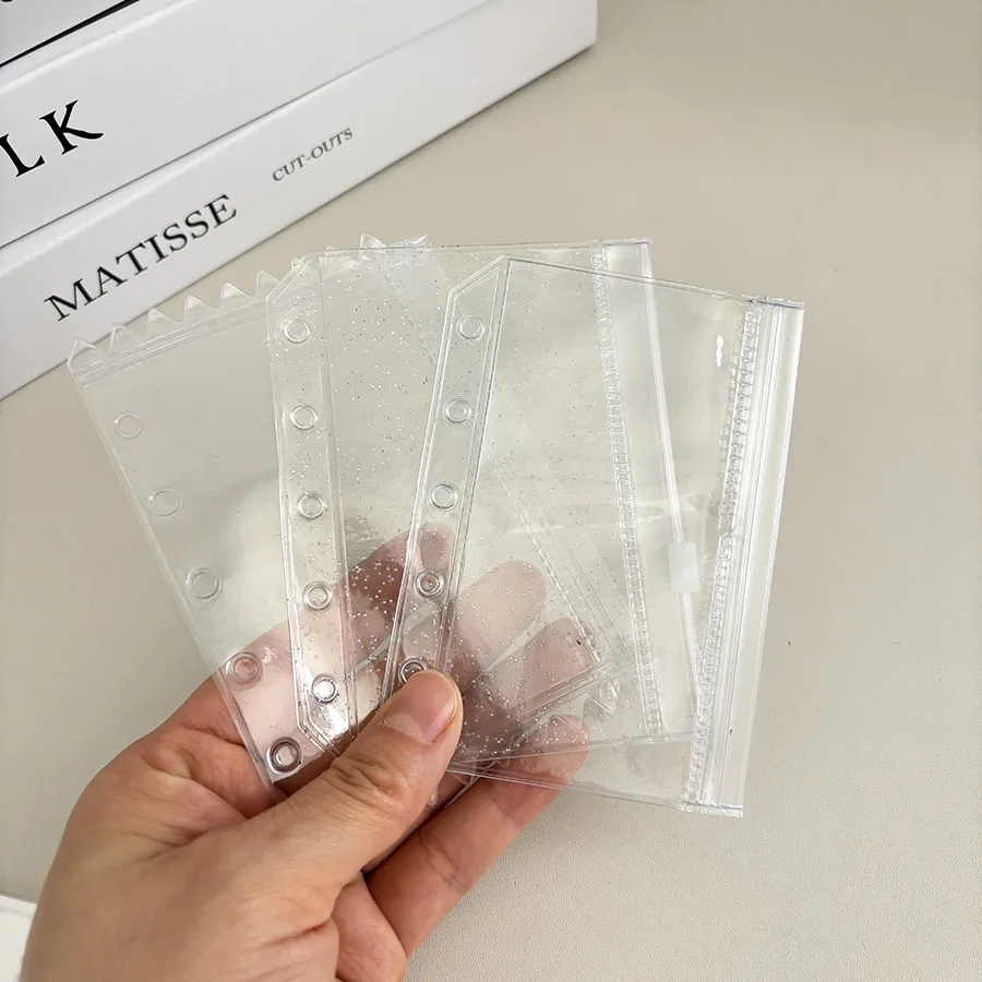 SKYSONIC 9 ชิ้น/แพ็ค M5 อุปกรณ์, กระเป๋าใส่การ์ด, ชุดที่แตกต่างกัน Binder Holder, 10 ชิ้นแขน, Bling กระเป๋า