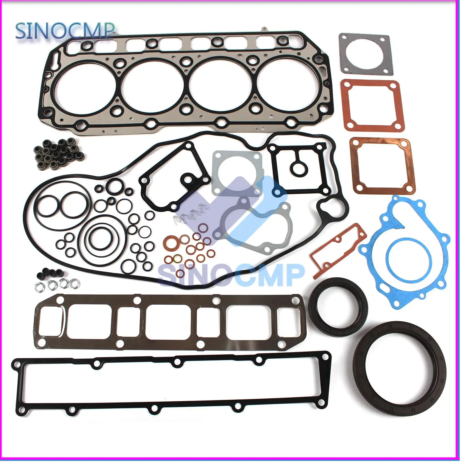 

Engine Gasket Set 123907-01350 For Yanmar 4TNV106 4TNV106T-XTB Excavator Loader Generator Overhaul Gasket Set Engine Repair Part