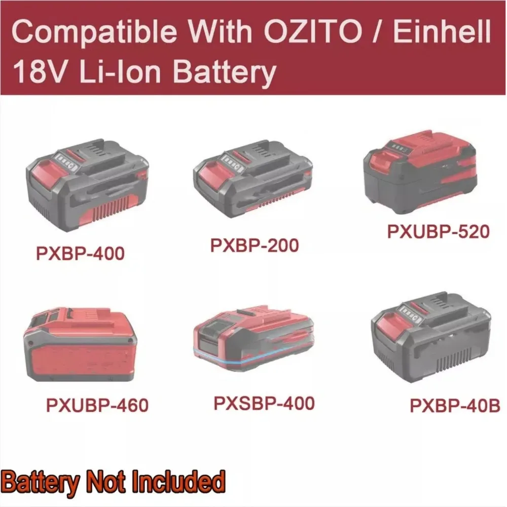 Imagem -04 - Adaptador Conversor para Ozito Emark 18v Li-ion Bateria para Ryobi um Mais 18v Sistema Ferramentas Elétricas sem Fio Compatíveis Apenas Adaptador