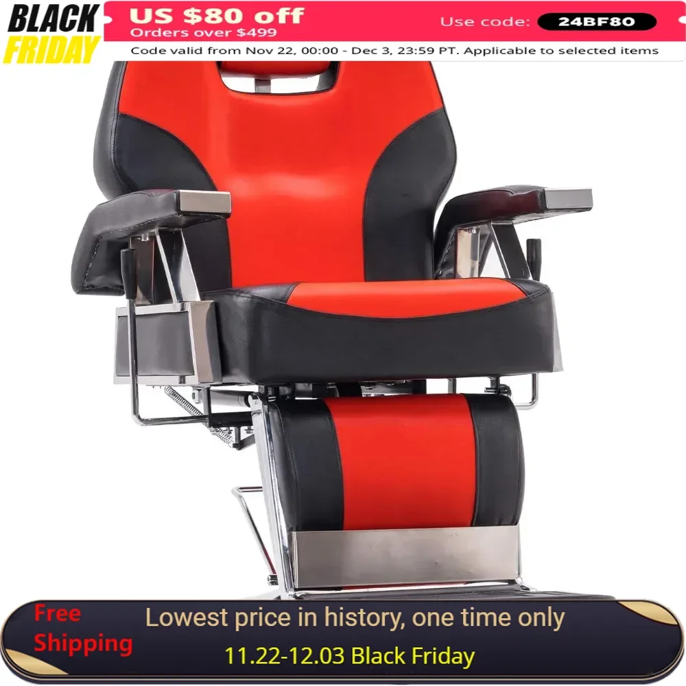 Barber Chairs Heavy Duty Recline Barber Chair All Purpose Hydraulic Salon Chair